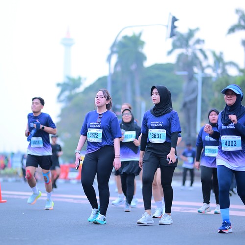 Race photo from KEMLU RUN 2026