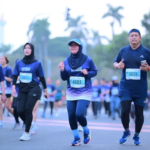 Race photo from KEMLU RUN 2026