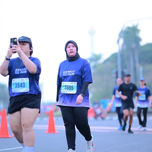 Race photo from KEMLU RUN 2026