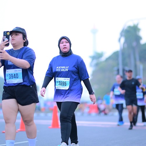 Race photo from KEMLU RUN 2026