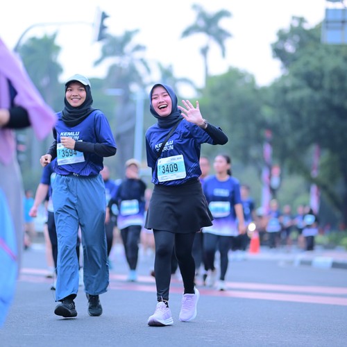 Race photo from KEMLU RUN 2026