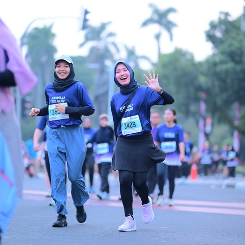 Race photo from KEMLU RUN 2026