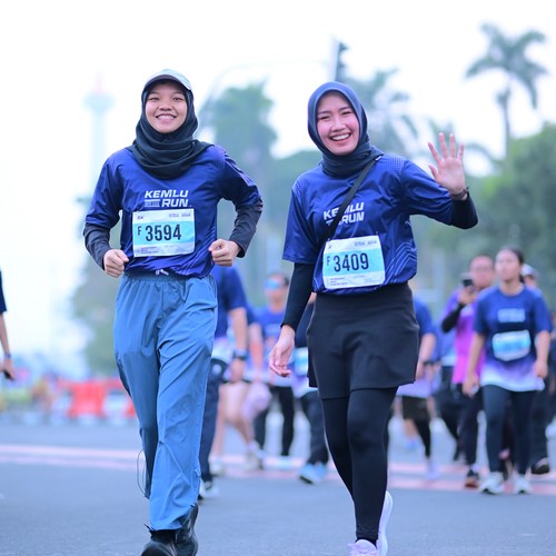Race photo from KEMLU RUN 2026