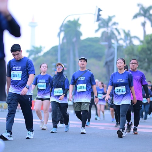Race photo from KEMLU RUN 2026
