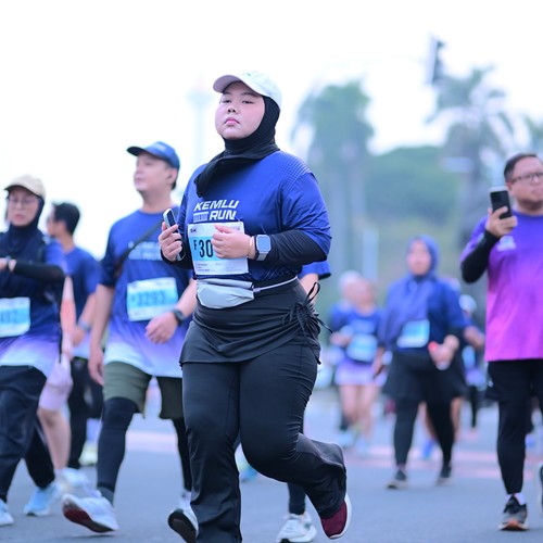 Race photo from KEMLU RUN 2026