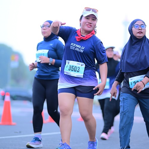 Race photo from KEMLU RUN 2026