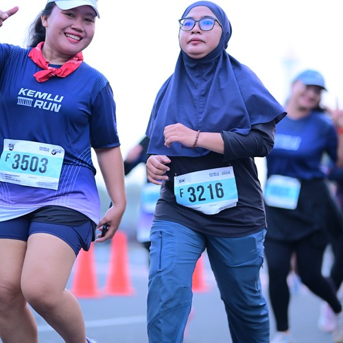 Race photo from KEMLU RUN 2026