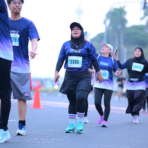 Race photo from KEMLU RUN 2026