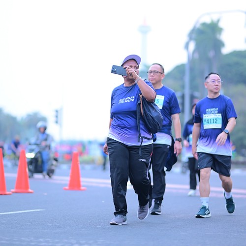 Race photo from KEMLU RUN 2026