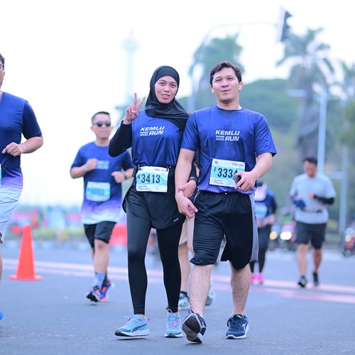 Race photo from KEMLU RUN 2026