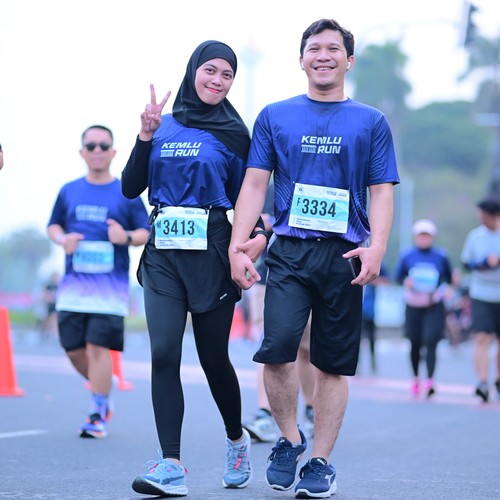 Race photo from KEMLU RUN 2026