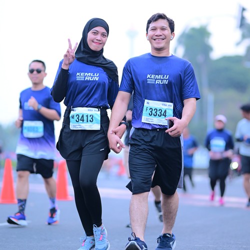 Race photo from KEMLU RUN 2026