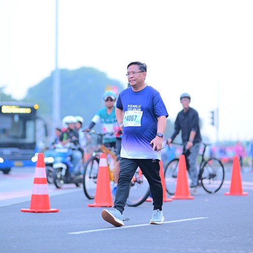Race photo from KEMLU RUN 2026