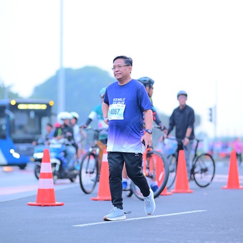 Race photo from KEMLU RUN 2026