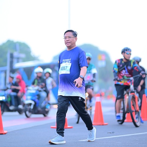 Race photo from KEMLU RUN 2026