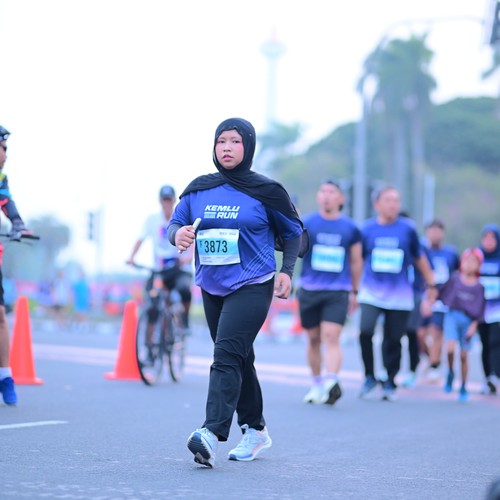 Race photo from KEMLU RUN 2026