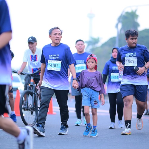 Race photo from KEMLU RUN 2026