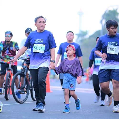 Race photo from KEMLU RUN 2026