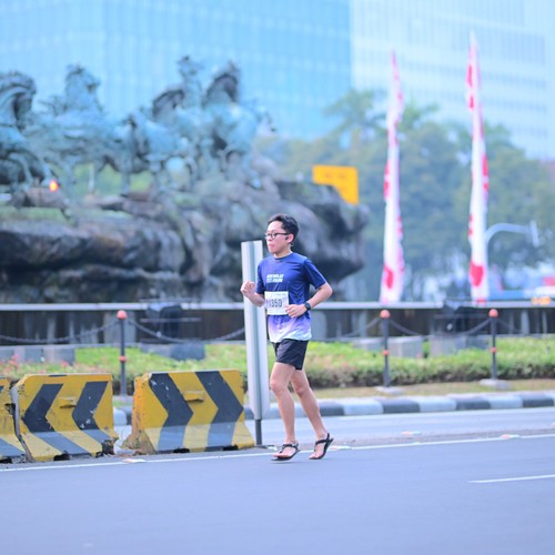 Race photo from KEMLU RUN 2026