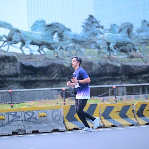 Race photo from KEMLU RUN 2026