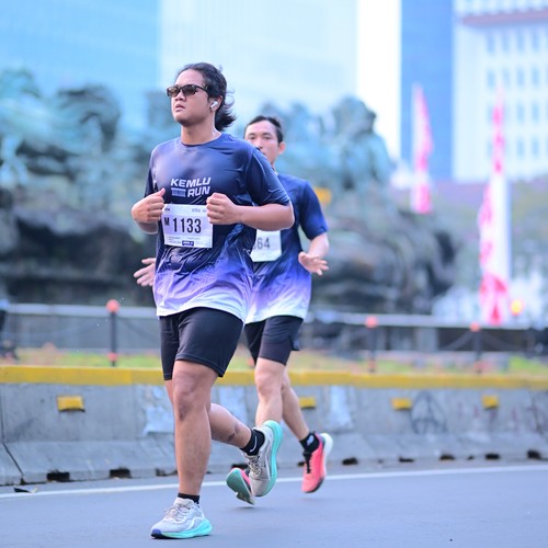 Race photo from KEMLU RUN 2026