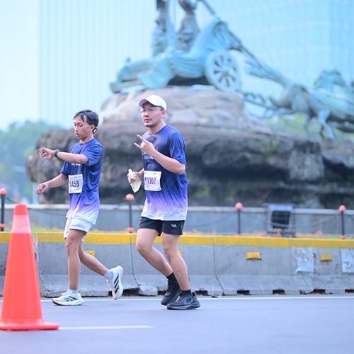 Race photo from KEMLU RUN 2026