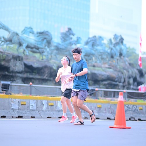 Race photo from KEMLU RUN 2026