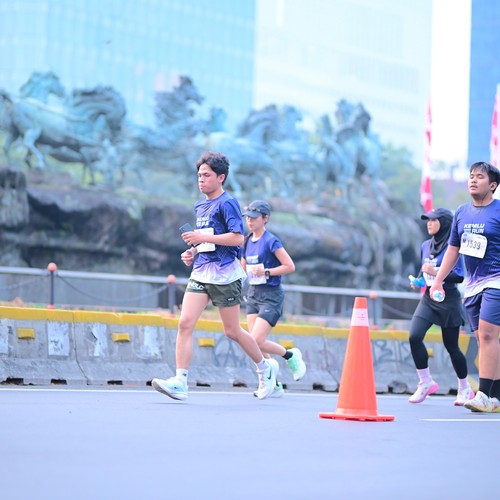 Race photo from KEMLU RUN 2026