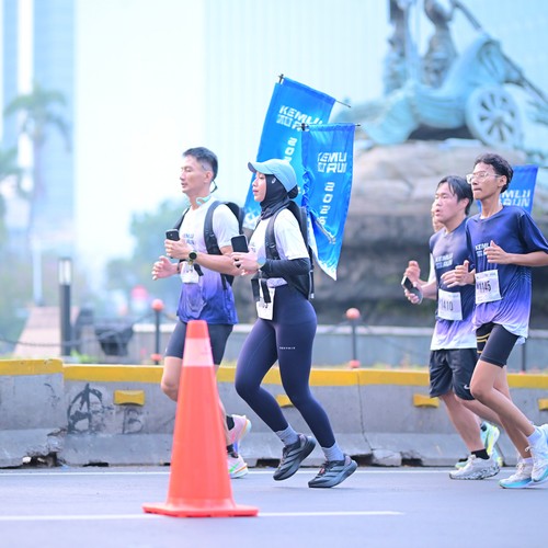 Race photo from KEMLU RUN 2026