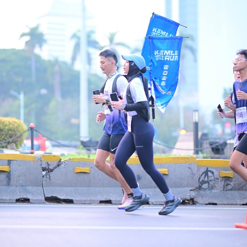 Race photo from KEMLU RUN 2026