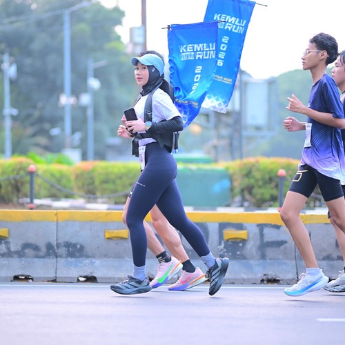 Race photo from KEMLU RUN 2026