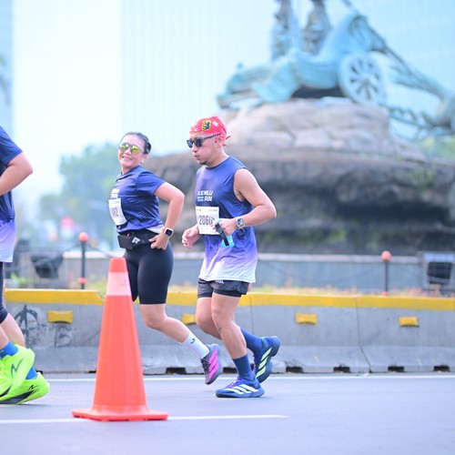 Race photo from KEMLU RUN 2026