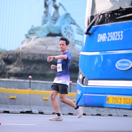Race photo from KEMLU RUN 2026