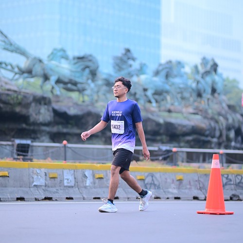 Race photo from KEMLU RUN 2026