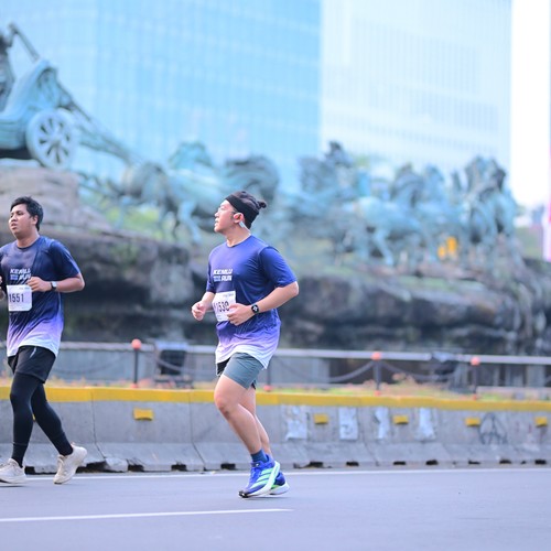 Race photo from KEMLU RUN 2026