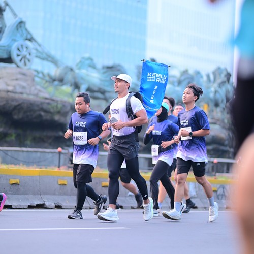 Race photo from KEMLU RUN 2026