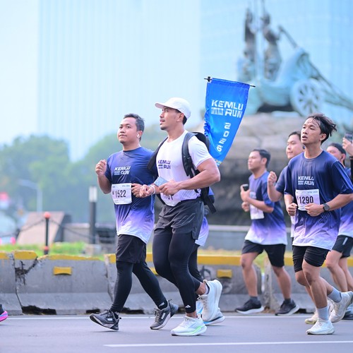 Race photo from KEMLU RUN 2026
