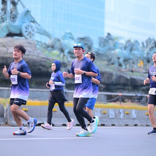 Race photo from KEMLU RUN 2026