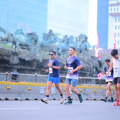 Race photo from KEMLU RUN 2026
