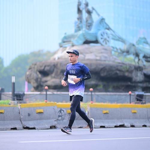 Race photo from KEMLU RUN 2026
