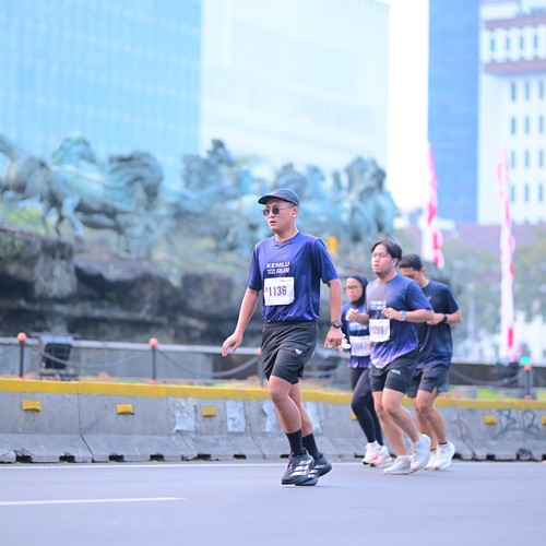 Race photo from KEMLU RUN 2026