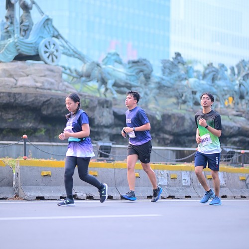 Race photo from KEMLU RUN 2026