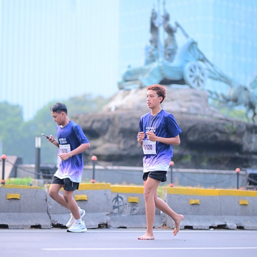 Race photo from KEMLU RUN 2026