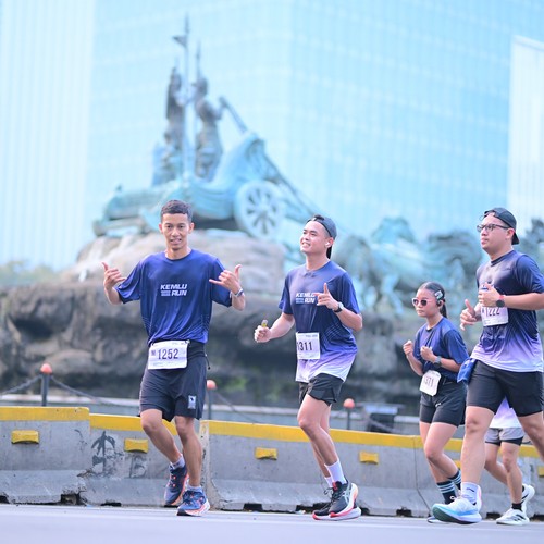 Race photo from KEMLU RUN 2026