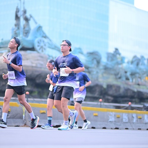 Race photo from KEMLU RUN 2026