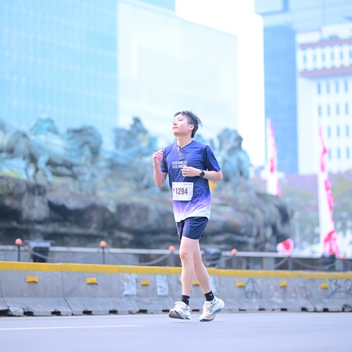 Race photo from KEMLU RUN 2026