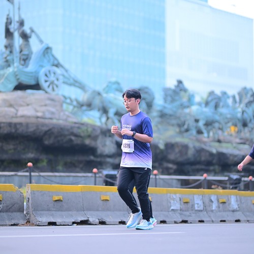 Race photo from KEMLU RUN 2026
