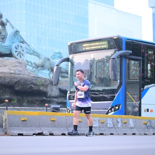 Race photo from KEMLU RUN 2026