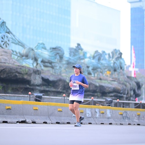 Race photo from KEMLU RUN 2026
