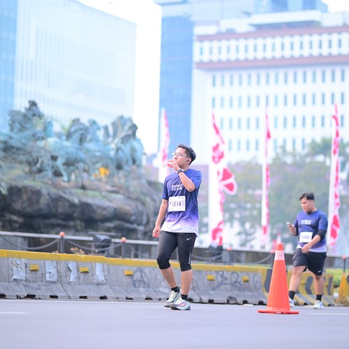 Race photo from KEMLU RUN 2026